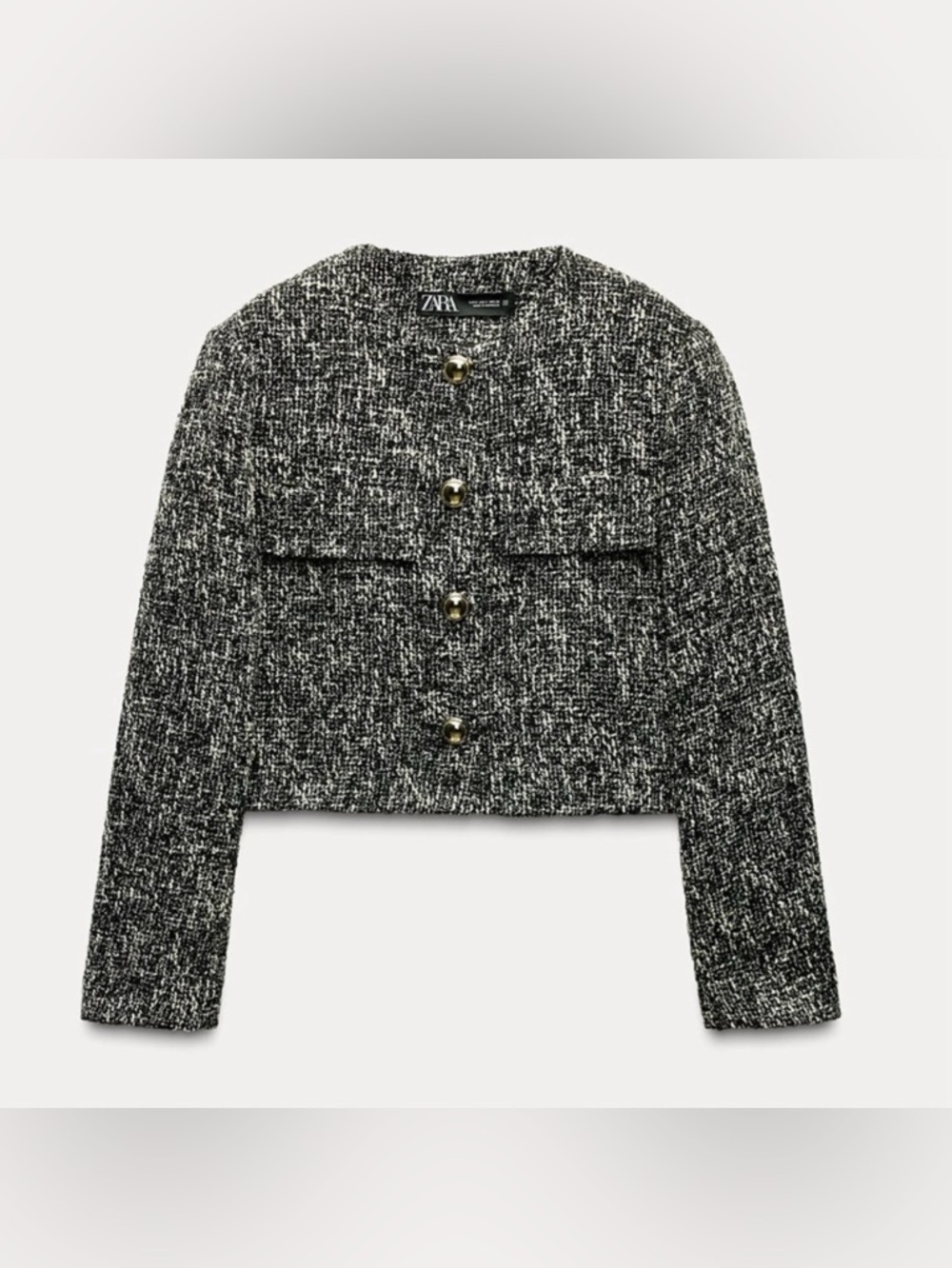 New ZARA Textured Short Blazer